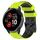 Per Garmin Venu 2 Plus 20mm Cinturino per orologio in silicone bicolore con motivo a calcio (verde lime + nero) Per Garmin Venu 2 Plus 20mm Cinturino per orologio in silicone bicolore con motivo a calcio (verde lime + nero)