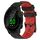 Per Garmin Forerunner 158 20mm Cinturino in silicone bicolore con motivo a calcio (nero + rosso) Per Garmin Forerunner 158 20mm Cinturino in silicone bicolore con motivo a calcio (nero + rosso)