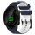 Per Garmin Forerunner 158 20mm Cinturino in silicone bicolore con motivo a calcio (blu notte + bianco) Per Garmin Forerunner 158 20mm Cinturino in silicone bicolore con motivo a calcio (blu notte + bianco)