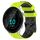 Per Garmin Forerunner 55 20mm Cinturino per orologio in silicone bicolore con motivo a calcio (verde lime + nero) Per Garmin Forerunner 55 20mm Cinturino per orologio in silicone bicolore con motivo a calcio (verde lime + nero)