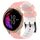Per Garmin Venu 20mm Cinturino in silicone bicolore con motivo a calcio (rosa + bianco) Per Garmin Venu 20mm Cinturino in silicone bicolore con motivo a calcio (rosa + bianco)