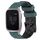 Per Garmin Venu SQ 20mm Cinturino in silicone bicolore con motivo a calcio (verde oliva + nero) Per Garmin Venu SQ 20mm Cinturino in silicone bicolore con motivo a calcio (verde oliva + nero)