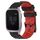 Per Garmin Venu SQ 20mm Football Pattern Cinturino in silicone bicolore (nero + rosso) Per Garmin Venu SQ 20mm Football Pattern Cinturino in silicone bicolore (nero + rosso)