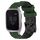 Per Garmin Venu SQ 20mm Cinturino per orologio in silicone bicolore con motivo a calcio (verde militare + nero) Per Garmin Venu SQ 20mm Cinturino per orologio in silicone bicolore con motivo a calcio (verde militare + nero)