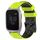 Per Garmin Venu SQ 20mm Cinturino per orologio in silicone bicolore con motivo a calcio (verde lime + nero) Per Garmin Venu SQ 20mm Cinturino per orologio in silicone bicolore con motivo a calcio (verde lime + nero)