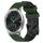 Per Garminmove Luxe 20mm Cinturino orologio in silicone bicolore modello calcio (verde militare + nero) Per Garminmove Luxe 20mm Cinturino orologio in silicone bicolore modello calcio (verde militare + nero)