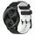 Per Garminmove Style 20mm Football Pattern Cinturino in silicone bicolore (nero + bianco) Per Garminmove Style 20mm Football Pattern Cinturino in silicone bicolore (nero + bianco)