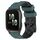 Per Garmin Forerunner Sq2 Cinturino per orologio in silicone bicolore da 20 mm con motivo a calcio (verde oliva + nero) Per Garmin Forerunner Sq2 Cinturino per orologio in silicone bicolore da 20 mm con motivo a calcio (verde oliva + nero)