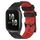 Per Garmin Forerunner Sq2 20mm Football Pattern Cinturino in silicone bicolore (nero + rosso) Per Garmin Forerunner Sq2 20mm Football Pattern Cinturino in silicone bicolore (nero + rosso)