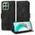 Custodia per telefono in pelle stellata con rombi in rilievo per Honor X6b (nera) Custodia per telefono in pelle stellata con rombi in rilievo per Honor X6b (nera)