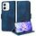 Custodia per telefono in pelle stellata con rombi in rilievo per Honor X60i (blu) Custodia per telefono in pelle stellata con rombi in rilievo per Honor X60i (blu)
