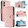 Per vivo Y28 4G Custodia per telefono in pelle con texture rombica con cordino (rosa corallo) Per vivo Y28 4G Custodia per telefono in pelle con texture rombica con cordino (rosa corallo)