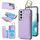 Per Samsung Galaxy S22+ 5G RFlD Custodia antifurto con cerniera a doppia fibbia e anello per telefono cellulare (viola) Per Samsung Galaxy S22+ 5G RFlD Custodia antifurto con cerniera a doppia fibbia e anello per telefono cellulare (viola)