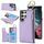 Per Samsung Galaxy S22 Ultra 5G RFlD Custodia antifurto con cerniera a doppia fibbia e anello per telefono cellulare (viola) Per Samsung Galaxy S22 Ultra 5G RFlD Custodia antifurto con cerniera a doppia fibbia e anello per telefono cellulare (viola)