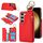 Per Samsung Galaxy S23 5G RFlD Custodia antifurto con cerniera a doppia fibbia e anello per telefono cellulare (rosso) Per Samsung Galaxy S23 5G RFlD Custodia antifurto con cerniera a doppia fibbia e anello per telefono cellulare (rosso)