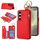 Per Samsung Galaxy S24 5G RFlD Custodia antifurto con cerniera a doppia fibbia e anello per telefono cellulare (rosso) Per Samsung Galaxy S24 5G RFlD Custodia antifurto con cerniera a doppia fibbia e anello per telefono cellulare (rosso)