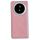 Custodia in pelle effetto pelle metallizzata per Honor Magic V3 (rosa)