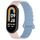 Per Xiaomi Smart Band 9/8 Cinturino magnetico in silicone bicolore (rosa blu)