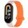 Per cinturino per orologio in silicone magnetico bicolore Xiaomi Smart Band 9/8 (rosa arancione) Per cinturino per orologio in silicone magnetico bicolore Xiaomi Smart Band 9/8 (rosa arancione)