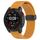 Per Garmin Fenix 7X cinturino in silicone pieghevole magnetico nero con fibbia (giallo scuro) Per Garmin Fenix 7X cinturino in silicone pieghevole magnetico nero con fibbia (giallo scuro)
