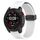 Per Garmin Fenix 7X cinturino in silicone pieghevole magnetico nero con fibbia (bianco) Per Garmin Fenix 7X cinturino in silicone pieghevole magnetico nero con fibbia (bianco)