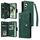 Per Samsung Galaxy S24 FE 5G Rivet Buckle 9 carte 3-Fold Wallet Custodia in pelle per telefono (verde) Per Samsung Galaxy S24 FE 5G Rivet Buckle 9 carte 3-Fold Wallet Custodia in pelle per telefono (verde)