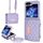 Per Samsung Galaxy Z Flip6 VIETAO Custodia per telefono in PU con texture rombica con cordino lungo (viola) Per Samsung Galaxy Z Flip6 VIETAO Custodia per telefono in PU con texture rombica con cordino lungo (viola)
