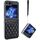 Per Samsung Galaxy Z Flip6 VIETAO Custodia per telefono con slot per schede in PU con trama rombica e cordino (nero) Per Samsung Galaxy Z Flip6 VIETAO Custodia per telefono con slot per schede in PU con trama rombica e cordino (nero)