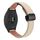 Per Garmin Forerunner 265 22mm Slim Magnetic Buckle Microfiber Leather Watch Band (crema albicocca)