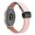 Per Garmin Forerunner 255 22mm Slim Magnetic Buckle Microfiber Leather Watch Band (Rosa+Albicocca) Per Garmin Forerunner 255 22mm Slim Magnetic Buckle Microfiber Leather Watch Band (Rosa+Albicocca)