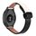 Per Garmin Forerunner 165 Music Slim Fibbia Magnetica 20mm Cinturino in Microfibra in Pelle (Nero+Albicocca)