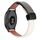 Per Garmin Active 5 Slim Cinturino in pelle microfibra con fibbia magnetica da 20 mm (albicocca + verde avocado)