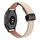 Per Garmin Active 5 Slim Cinturino in pelle microfibra con fibbia magnetica da 20 mm (albicocca crema)