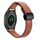 Per Garmin Vivomove HR Sport Slim Fibbia Magnetica 20mm Cinturino in Microfibra in Pelle (Marrone Moca)