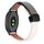 Per Garmin Vivomove 3 Slim Fibbia Magnetica 20mm Cinturino in Microfibra in Pelle (Albicocca+Verde Avocado)