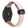 Per Garmin Forerunner 265S 18mm Slim Magnetic Buckle Microfiber Leather Watch Band (Rosa+Albicocca) Per Garmin Forerunner 265S 18mm Slim Magnetic Buckle Microfiber Leather Watch Band (Rosa+Albicocca)