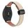 Per Garmin Forerunner 265S 18mm Slim Magnetic Buckle Microfiber Leather Watch Band (crema albicocca)