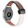 Per Garmin Forerunner 255S 18mm Slim Magnetic Buckle Microfiber Leather Watch Band (Albicocca+Caramello Macchiato) Per Garmin Forerunner 255S 18mm Slim Magnetic Buckle Microfiber Leather Watch Band (Albicocca+Caramello Macchiato)