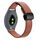 Per Garmin Move 3S 18mm Slim Magnetic Buckle Microfiber Leather Watch Band (marrone moka)