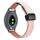 Per Garmin Move 3S 18mm Slim Magnetic Buckle Microfiber Leather Watch Band (Rosa+Albicocca) Per Garmin Move 3S 18mm Slim Magnetic Buckle Microfiber Leather Watch Band (Rosa+Albicocca)