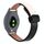 Per Garmin Move 3S 18mm Slim Magnetic Buckle Microfiber Leather Watch Band (Nero+Albicocca) Per Garmin Move 3S 18mm Slim Magnetic Buckle Microfiber Leather Watch Band (Nero+Albicocca)