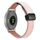 Per Garmin Venu 2S 18mm Slim Magnetic Buckle Microfiber Leather Watch Band (Rosa+Albicocca) Per Garmin Venu 2S 18mm Slim Magnetic Buckle Microfiber Leather Watch Band (Rosa+Albicocca)