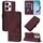 Per Redmi 13 4G / Note 13R Custodia a tracolla in pelle con stampa 3D (rosso vino) Per Redmi 13 4G / Note 13R Custodia a tracolla in pelle con stampa 3D (rosso vino)