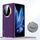 Custodia antiurto in pelle liquida per Honor Magic V3 SULADA (viola)