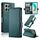 Custodia per telefono in pelle smerigliata magnetica con fibbia laterale per Honor X6b (verde scuro) Custodia per telefono in pelle smerigliata magnetica con fibbia laterale per Honor X6b (verde scuro)