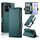 Custodia per telefono in pelle smerigliata magnetica con fibbia laterale per Honor X60i (verde scuro) Custodia per telefono in pelle smerigliata magnetica con fibbia laterale per Honor X60i (verde scuro)