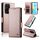 Custodia per telefono in pelle smerigliata magnetica con fibbia laterale globale per Honor 200 Lite (oro rosa) Custodia per telefono in pelle smerigliata magnetica con fibbia laterale globale per Honor 200 Lite (oro rosa)