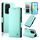 Custodia per telefono in pelle smerigliata magnetica con fibbia laterale globale per Honor 200 Lite (verde menta) Custodia per telefono in pelle smerigliata magnetica con fibbia laterale globale per Honor 200 Lite (verde menta)