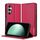 Per Samsung Galaxy S24 5G LC.IMEEKE L1 Series Custodia per telefono in PU con texture fine e smerigliata (rosso) Per Samsung Galaxy S24 5G LC.IMEEKE L1 Series Custodia per telefono in PU con texture fine e smerigliata (rosso)