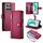 Per Honor X6b Custodia in pelle con cerniera e nove slot per schede (rosso) Per Honor X6b Custodia in pelle con cerniera e nove slot per schede (rosso)